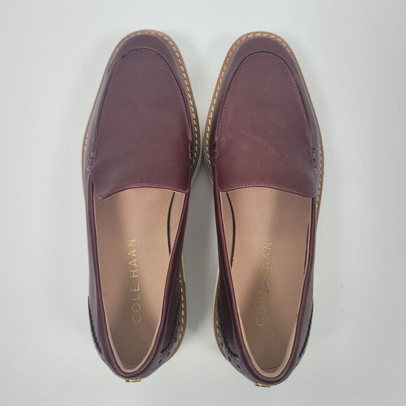 Cole Haan Women's Burgundy Original Grand Platform Loafer W 29066 US Size 7B - Picture 5 of 8